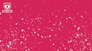 桜吹雪 クラッカー風 無料動画 映像制作用フリー素材