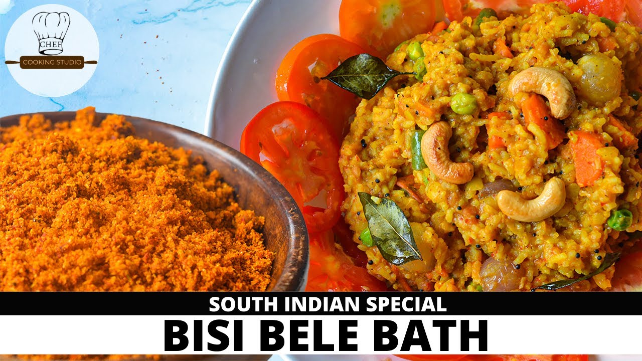 Bisi Bele Bath Recipe | Bisi Bele Bhaat Powder Recipe | Chef Cooking Studio