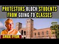 Support for hindus at ucla with powerful jai shri ram chants us campuses struggle with protests