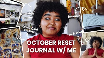 october reset: journaling + visualizing + oracle card insights 🌙