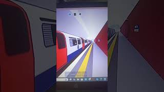 1973 Stock Lonchester Underground Departing Downing Square Deep-Level