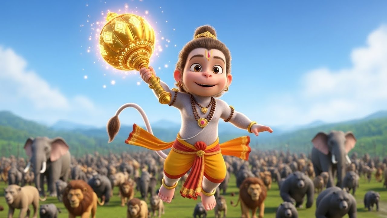 Shree Hanuman Chalisa 🚩 | MythoKidsIndia | Jai Bajrang Bali | Powerful & Peaceful Hanuman Bhajan