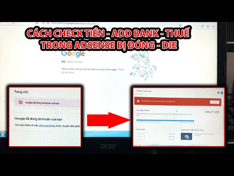 Cách check thông tin thanh toán của tài khoản Adsense bị google đóng do vi phạm chính sách
