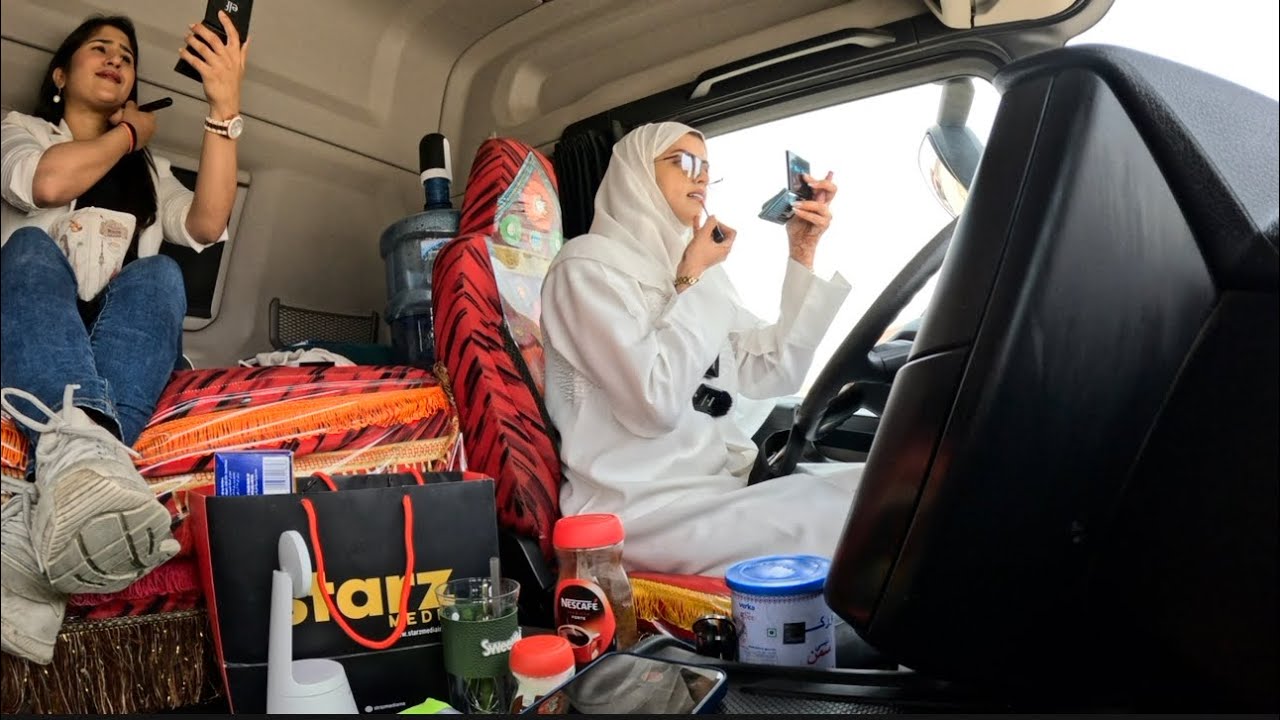 Get ready with me in my truck