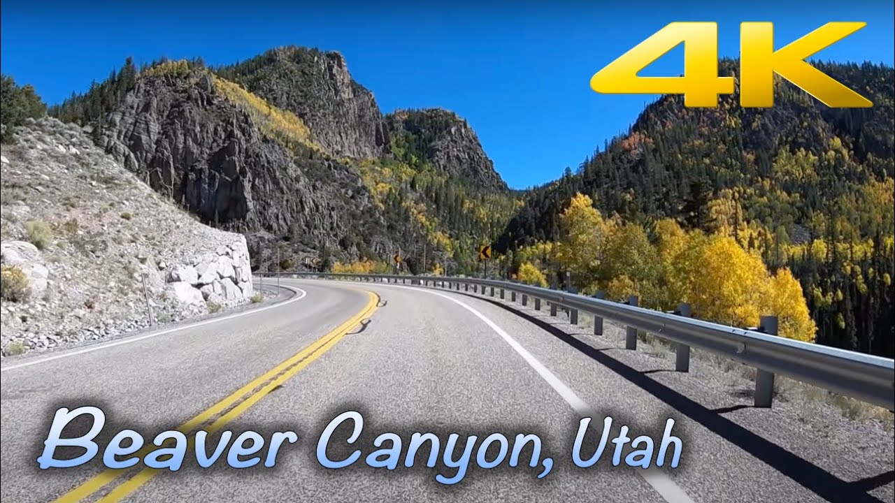 4K Scenic Drive in Beaver Canyon, Beaver, Utah Relaxing Drive with
