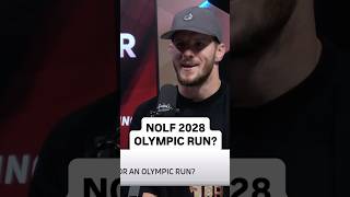The door is cracked, slight opening for a Nolf 2028 Olympic run #TheBaderShow