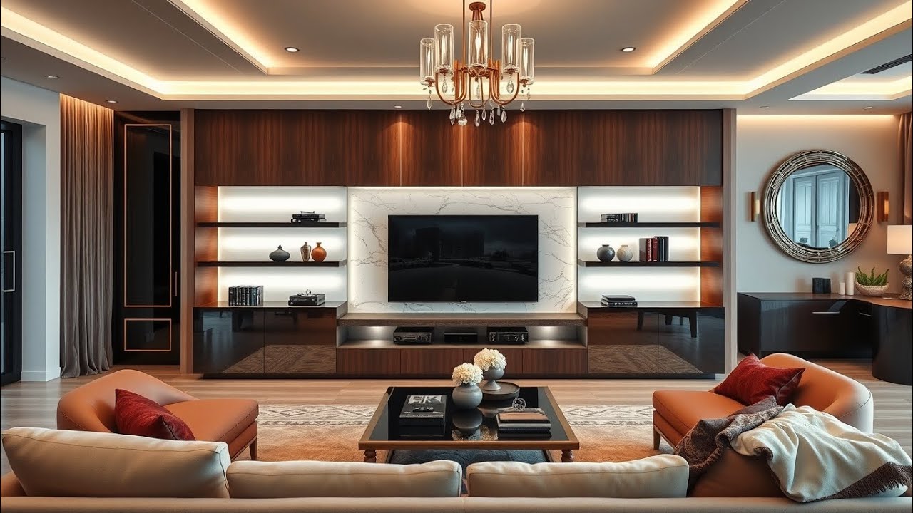Top 100 Modern Living Room + TV Cabinet  2026 | Sleek Wall Units, Floating Shelves & Interior Ideas