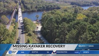 Recovery operation continues to missing kayaker's body in Lincoln County