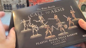 Modiphius: Unboxing the Skyrim Bleak Falls Barrow plastic models!