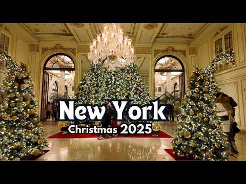 New York, الولايات المتحدة | NYC Christmas | جولة مشي 4K