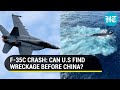 F-35C crash: U.S Navy races to recover wreckage; Fear that China will steal fighter jet technology