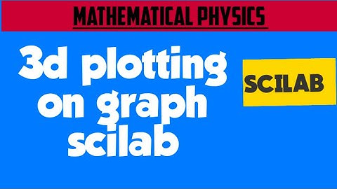 EXPERIMENT :- 3d plotting on graph scilab