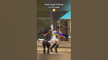 How to get 0 delay in Fortnite! 🤩 #fortnite #lollifn