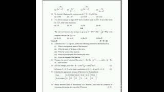 Class 11 Mathematics model question paper 2080