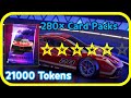 Asphalt 9 - 280× Ferrari 488 GTB Challenge Evo Card Pack Opening (21000 Tokens)