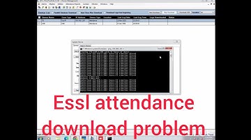 ESSL ETIMETRACKLITE ATTENDANCE DATA DOWNLOAD PROBLEM