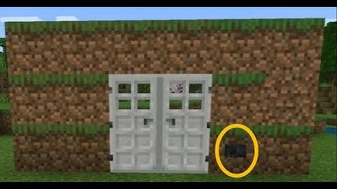 Open 2 iron doors using only one button - Tutorial - Minecraft