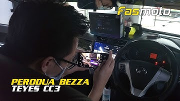 Perodua Bezza 2020 Teyes CC3 Android Head Unit install