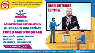 Evde Kamp Programı | Elvan Bükülmez ile LGS Netlerini Artırma Yöntemleri #yntrhbrlk