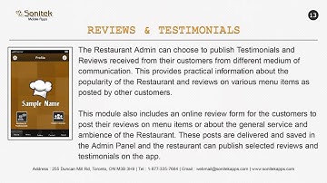 Restaurant Mobile Application - Admin Panel Presentation 3