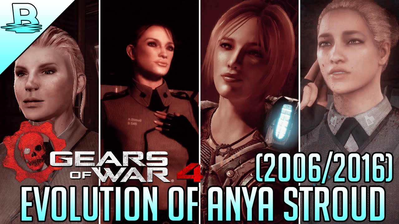 abajo léxico calcetines Evolution of Anya Stroud | Gears of War 1-4 (2006-2016) | HD - YouTube