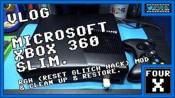 VLOG - Microsoft Xbox 360 Slim - RGH (Reset Glitch Hack) Mod & Clean-up & Restore.