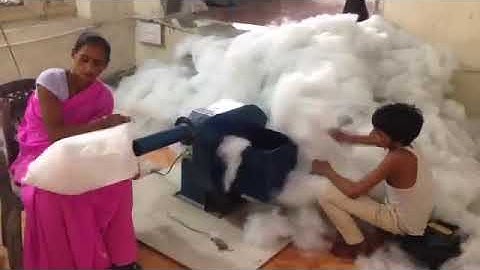 Pillow filling machine. SUMACO, Panipat.