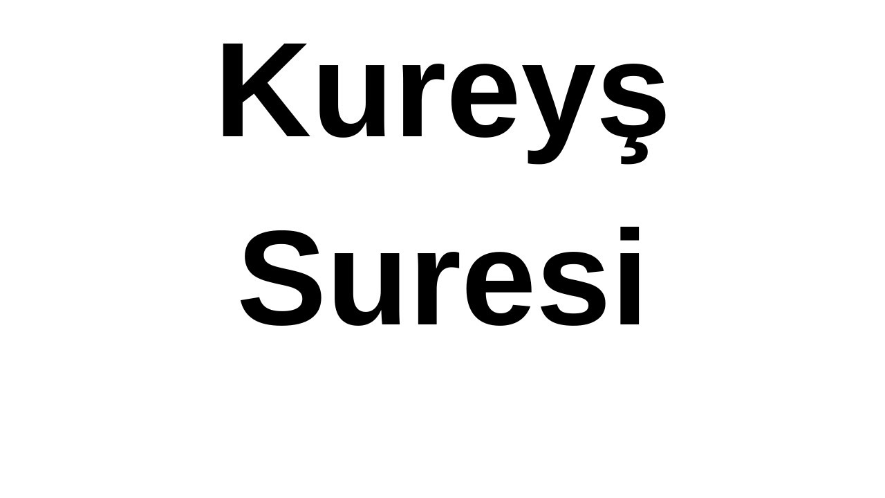 1) Kureyş 33 Kez 2) 7 Kez Zilzal 3) Leyl'den Nas'a Kadar Duha Dahil 4) Fatiha 5) Bakara ilk 12 Ayet