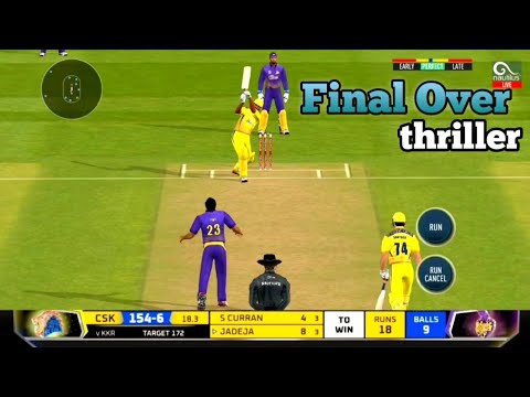 Final Over thriller - CSK vs KKR | Vivo ipl 2021 | Real cricket 20 ...