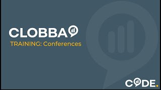 Clobba Training: Conferences
