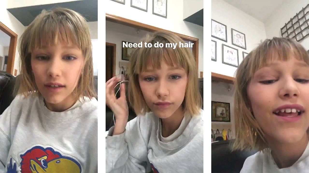 Grace VanderWaal haircut  Snapchat - YouTube