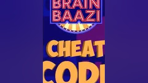 Brain Baazi cheat code for 20 July 1 pm