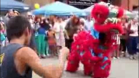 Lion Dance at the Millvale Community Library grand opening