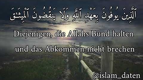 Quran: Sura 13 Der  Donner (ar-Raʿd) سورة الرعد Deutsch