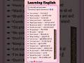 daily practice English learning #english #wordforbeginners #spokenenglish #englishspeaking #educatio