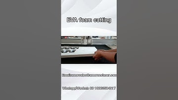 EVA foam CNC Knife cutting  #digitalmachine #evafoam  #foam #packaging #cncmachine