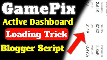 Gamepix active dashboard loading method | Gamepix blogger ads live script | Adsense loading method