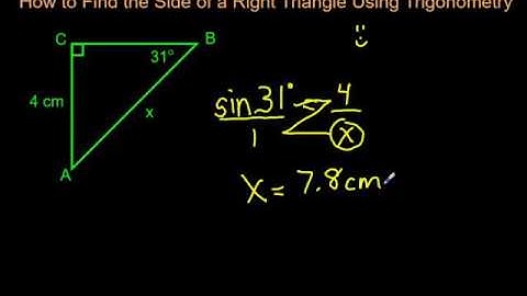 How to Find the Side of a Triangle Using Trigonometry