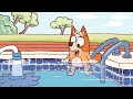 Bingo Heeler Was Shocked And Surprised In The Pool Drawing Bluey 