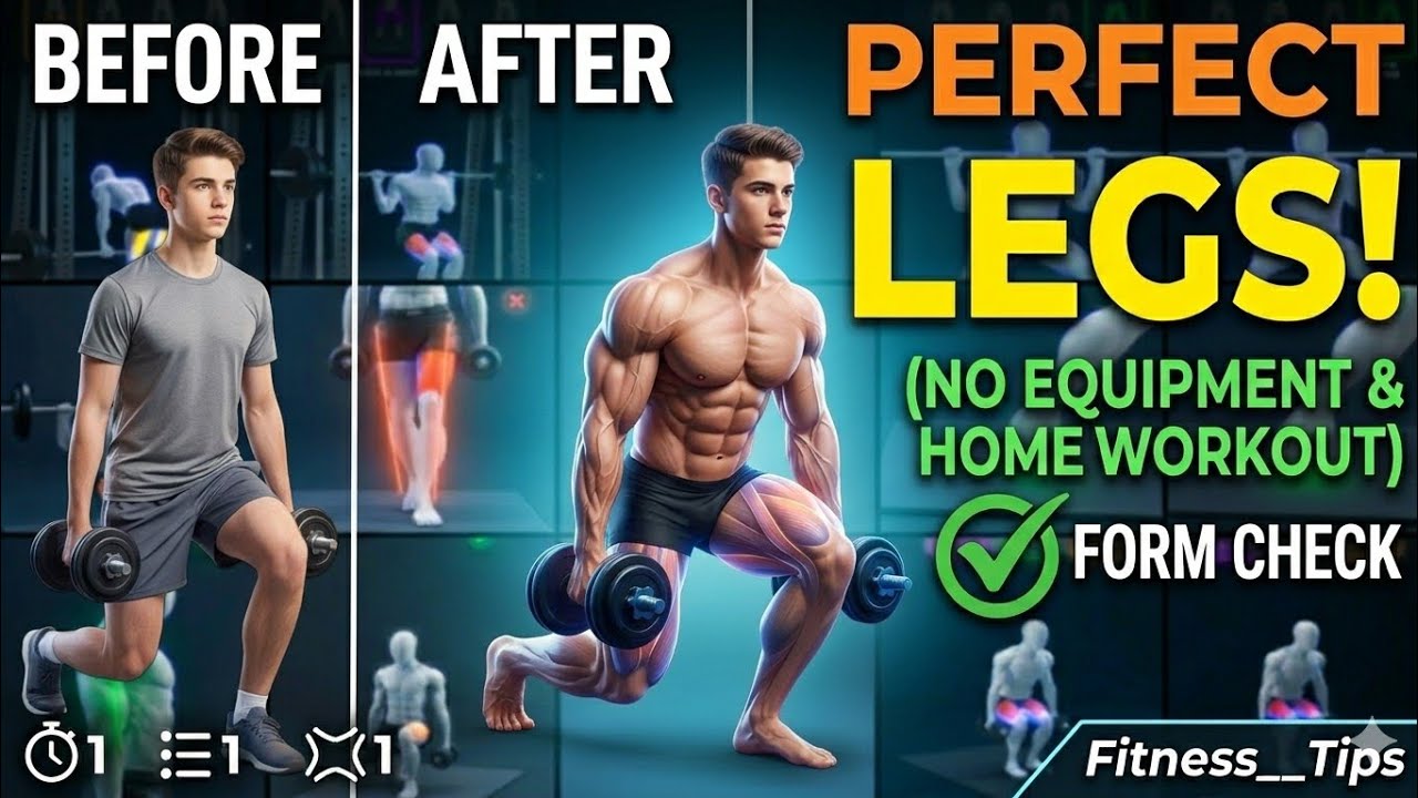 Best Legs Workout at Home | Strong Legs Exercise | Full Leg Day Routine ...