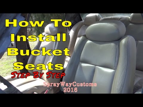 How To Install Bucket Seats / Box Chevy Caprice Custom Seat Swap / Bucket Seat Installation