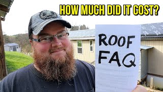 FAQs of our Mobile Home Roof Over Project