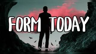 FORM TODAY ( Lyrics Video ) BY FEMI ONE FT KAGWE MUNGAI