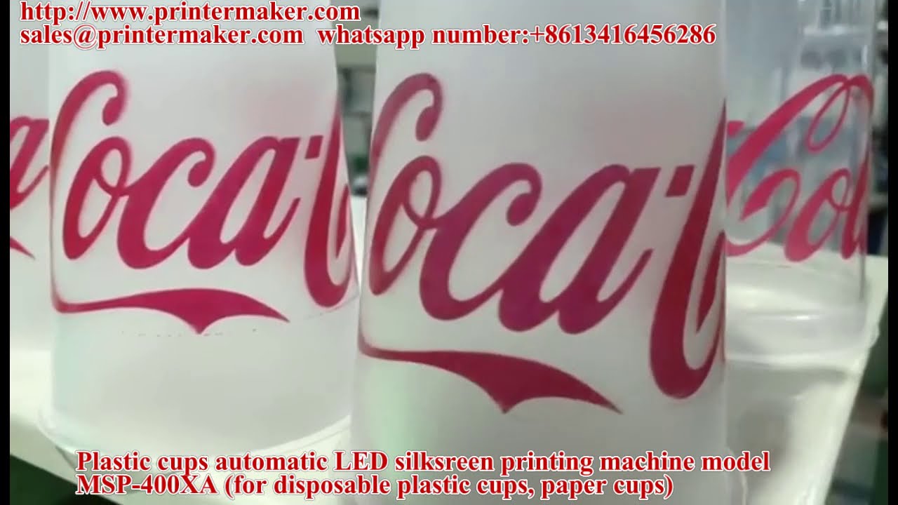 plastic cups ,paper cup automatic LED silk sreen printing machine Model MSP 400XA
