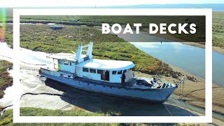 Ep 146- A Decked Out Deck Before Winter? #boatproject #boatrestoration