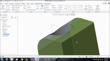 HOLE, ROUND, CHAMFER IN CREO 3.0