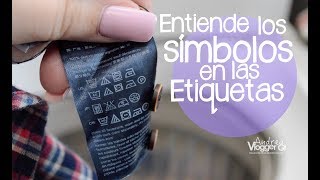 Que significan los simbolos de las etiquetas de la ropa