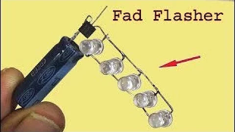 Motor Bick Fad Flasher using BC547, awesome electronics diy project