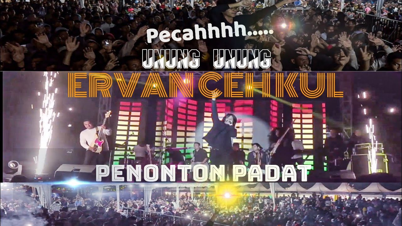 Penonton padat dan pecah di Konser Ervan ceh kul - Unung Unung [ at pekan produk unggulan UMKM ]