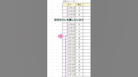 【Excel】日付のこのずれ気になる？